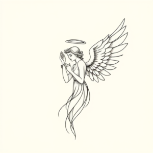 Dainty Archangel Tattoo