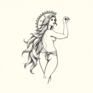 Dainty Athena Tattoo