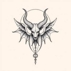 Dainty Baphomet Tattoo