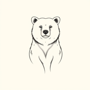 Dainty Bear Tattoo