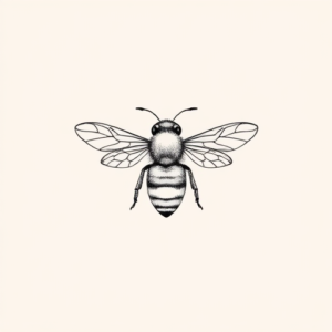 Dainty Bee Tattoo