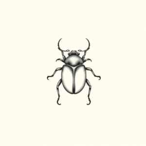 Dainty Beetle Tattoo