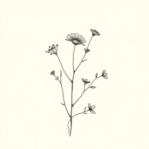 Dainty Botanical Tattoo