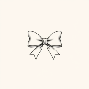 Dainty Bow Tattoo