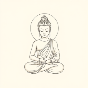 Dainty Buddha Tattoo