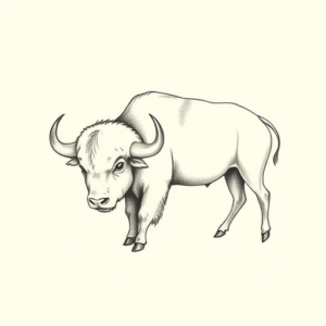 Dainty Buffalo Tattoo