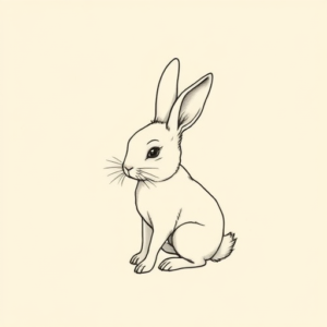 Dainty Bunny Tattoo