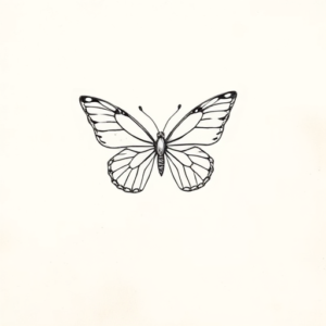 Dainty Butterfly Tattoo