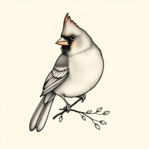 Dainty Cardinal Tattoo