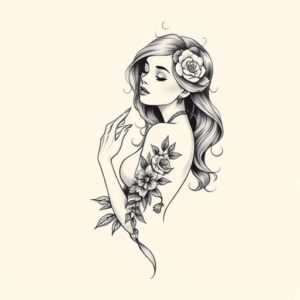 Dainty Catrina Tattoo