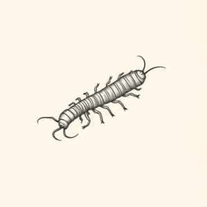 Dainty Centipede Tattoo