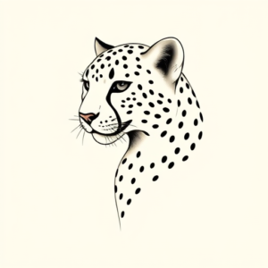 Dainty Cheetah Tattoo
