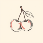 Dainty Cherry Tattoo