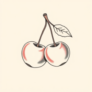 Dainty Cherry Tattoo