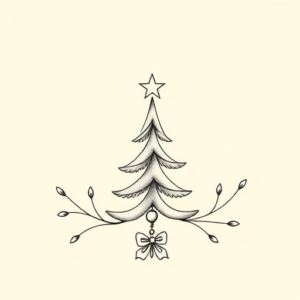 Dainty Christmas Tattoo