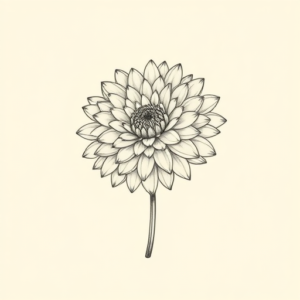 Dainty Chrysanthemum Tattoo