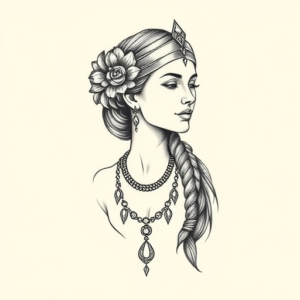 Dainty Cleopatra Tattoo