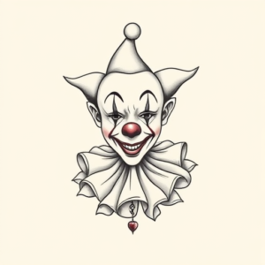 Dainty Clown Tattoo