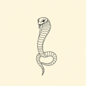 Dainty Cobra Tattoo