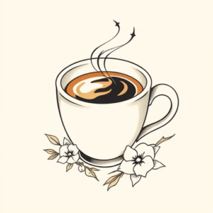 Dainty Coffee Tattoo