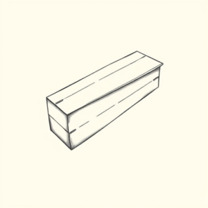 Dainty Coffin Tattoo