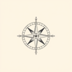 Dainty Compass Tattoo