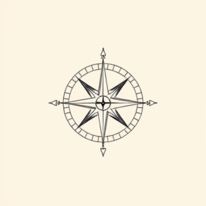 Dainty Compass Tattoo