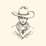 Dainty Cowboy Tattoo