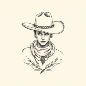 Dainty Cowboy Tattoo