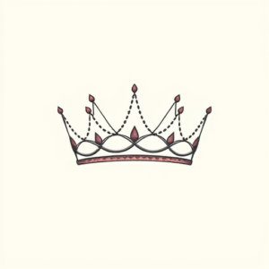 Dainty Crown Tattoo
