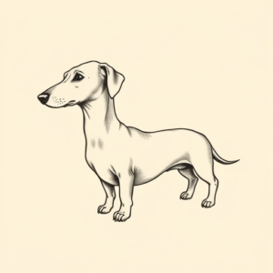 Dainty Dachshund Tattoo