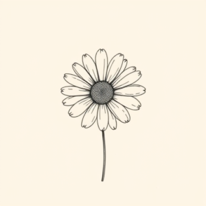 Dainty Daisy Tattoo