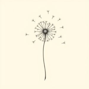 Dainty Dandelion Tattoo