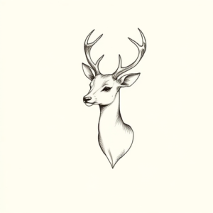 Dainty Deer Tattoo