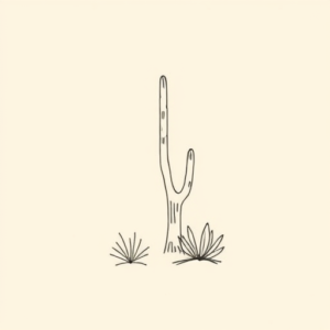 Dainty Desert Tattoo