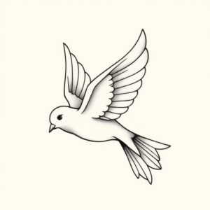 Dainty Dove Tattoo