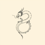 Dainty Dragon Tattoo