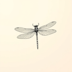 Dainty Dragonfly Tattoo