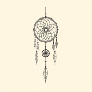Dainty Dreamcatcher Tattoo