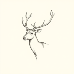 Dainty Elk Tattoo