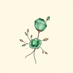 Dainty Emerald Tattoo