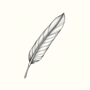 Dainty Feather Tattoo