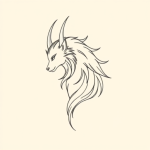 Dainty Fenrir Tattoo