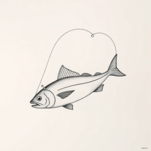 Dainty Fishing Tattoo