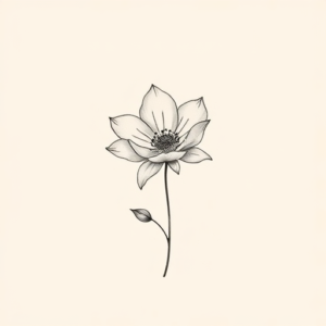 Dainty Flower Tattoo