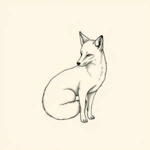 Dainty Fox Tattoo