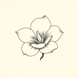 Dainty Gardenia Tattoo