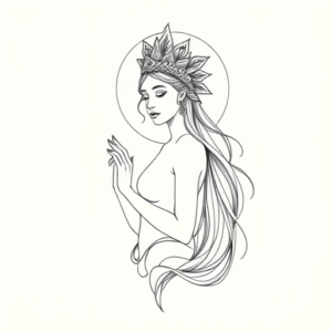 Dainty Goddess Tattoo
