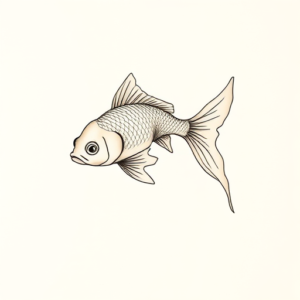 Dainty Goldfish Tattoo