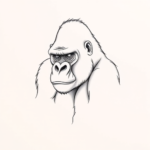 Dainty Gorilla Tattoo